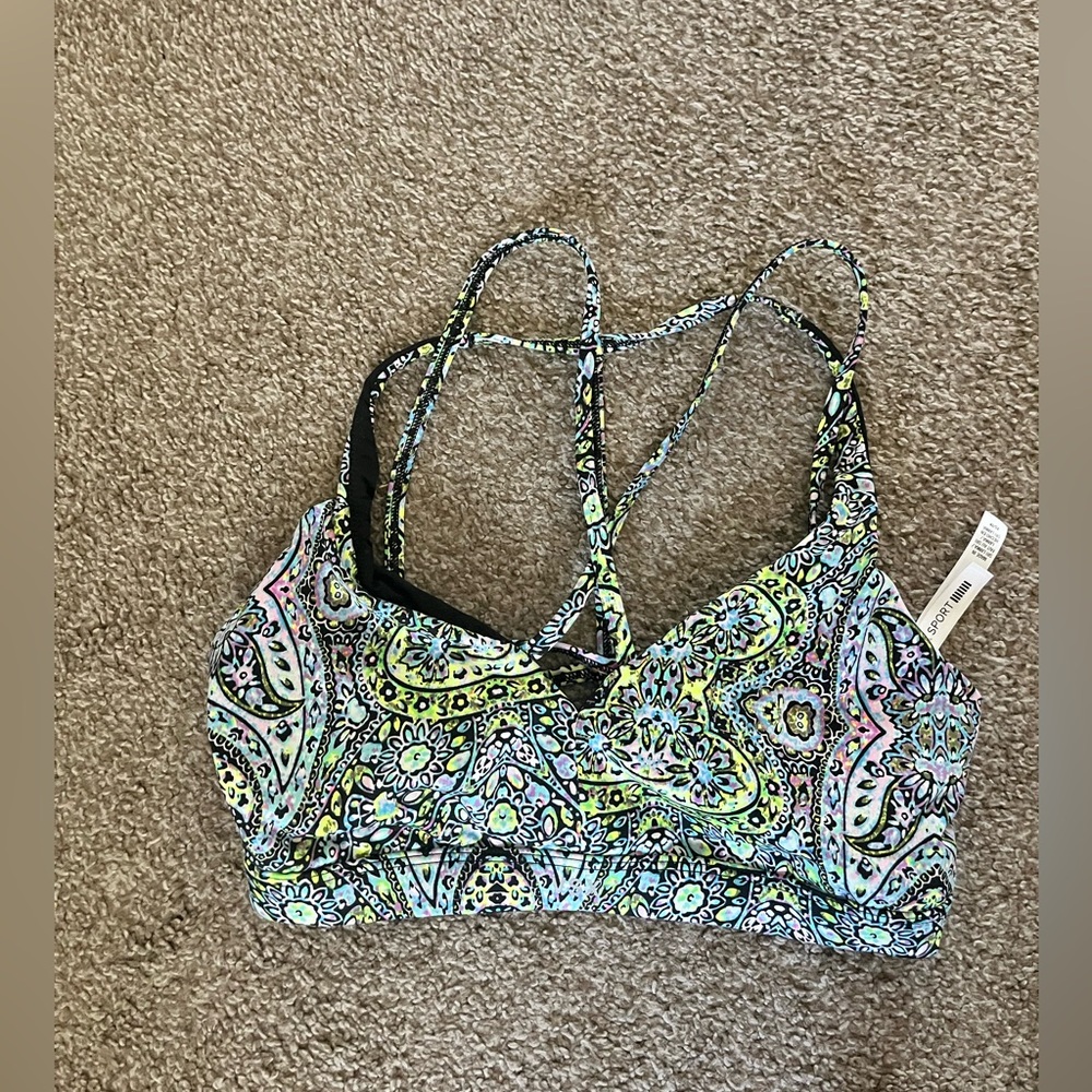 Colorful Paisley Strappy Bralette